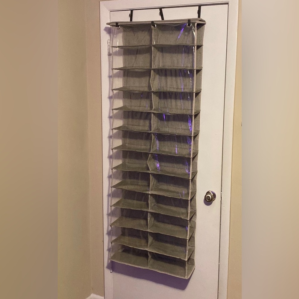 SOLD!! Over the Door Closet Shoe Organizer